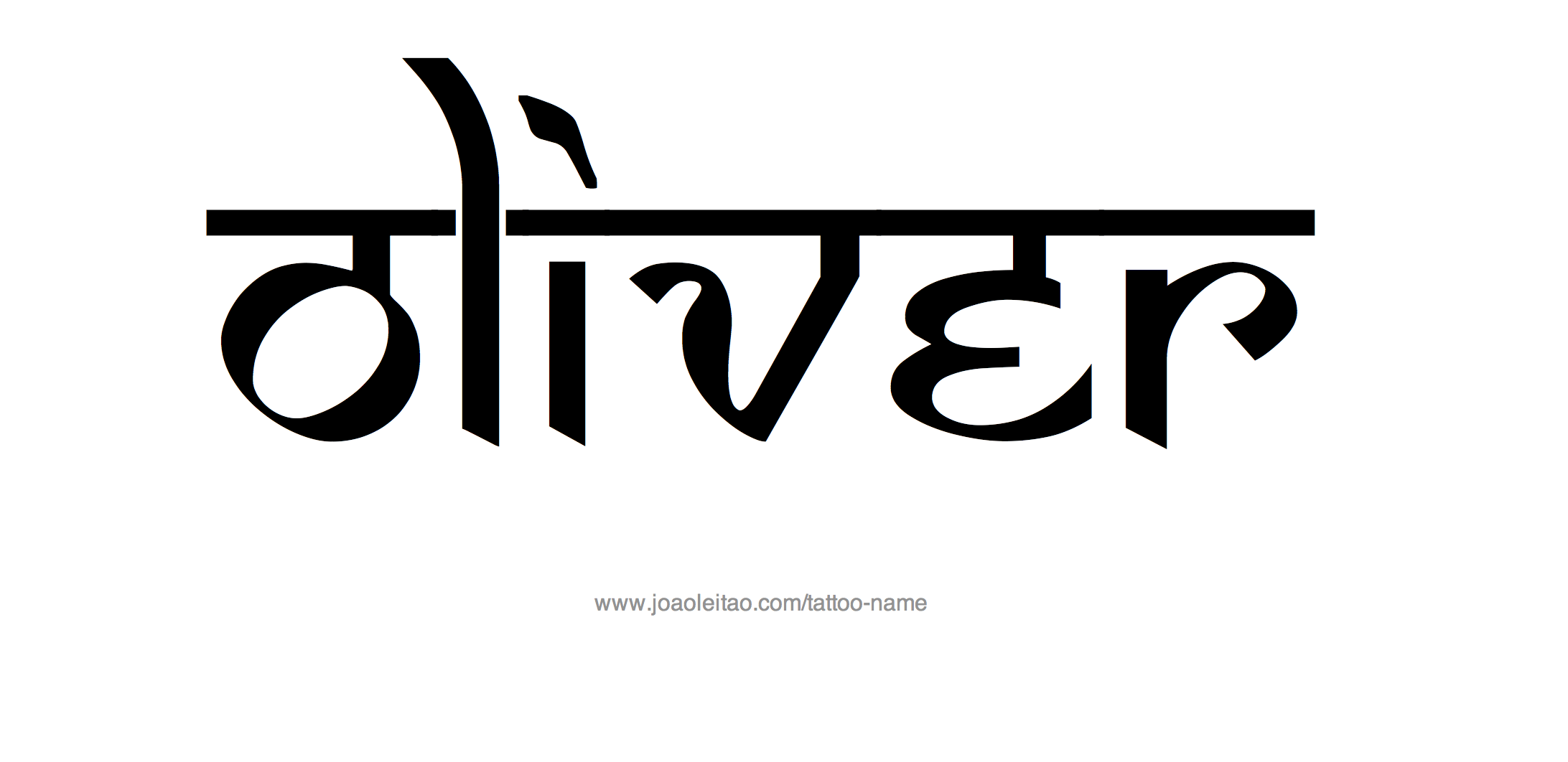 Oliver Name Tattoo Designs